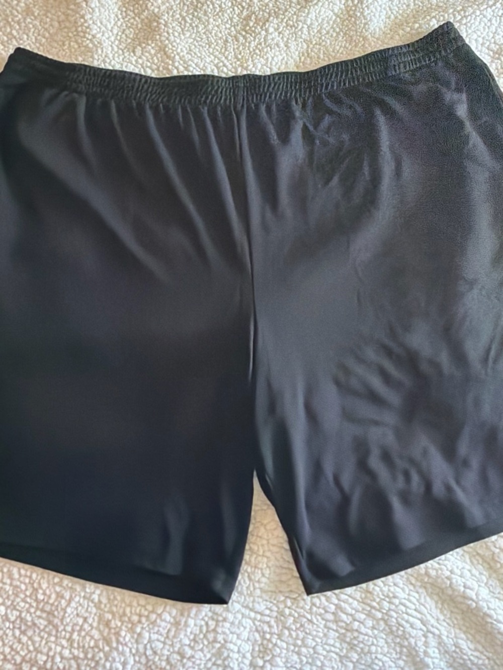 Amazon Essentials Men's Black Athletic Shorts with Elastic Waistband